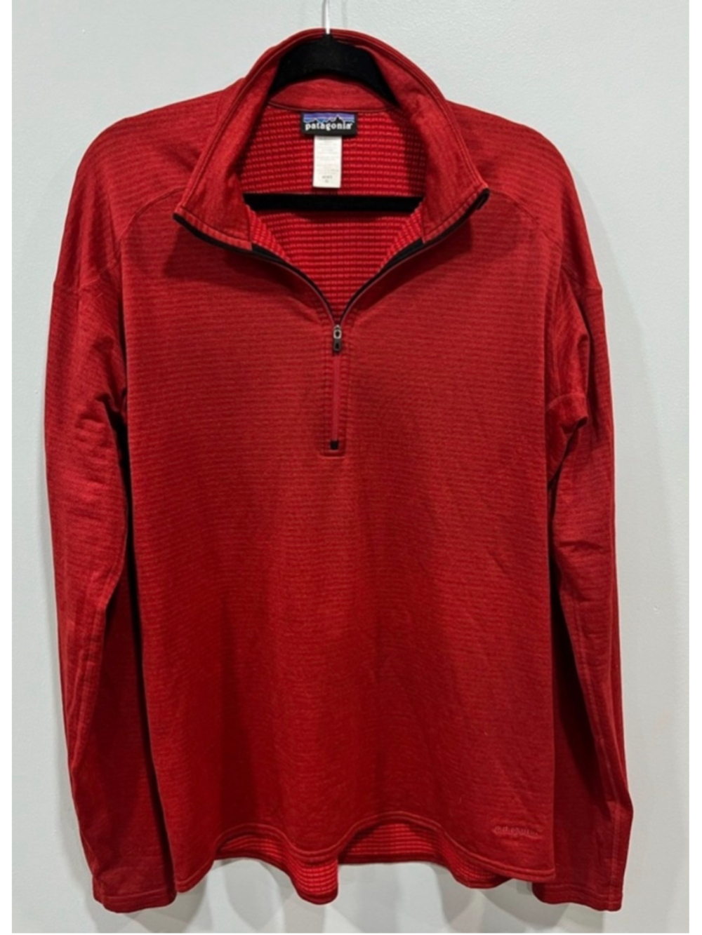Patagonia Zip Up Sweater XL Red